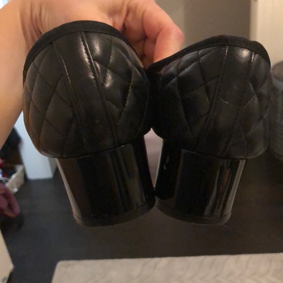 Paul Mayer black leather and patent heels - Picture 5 of 5